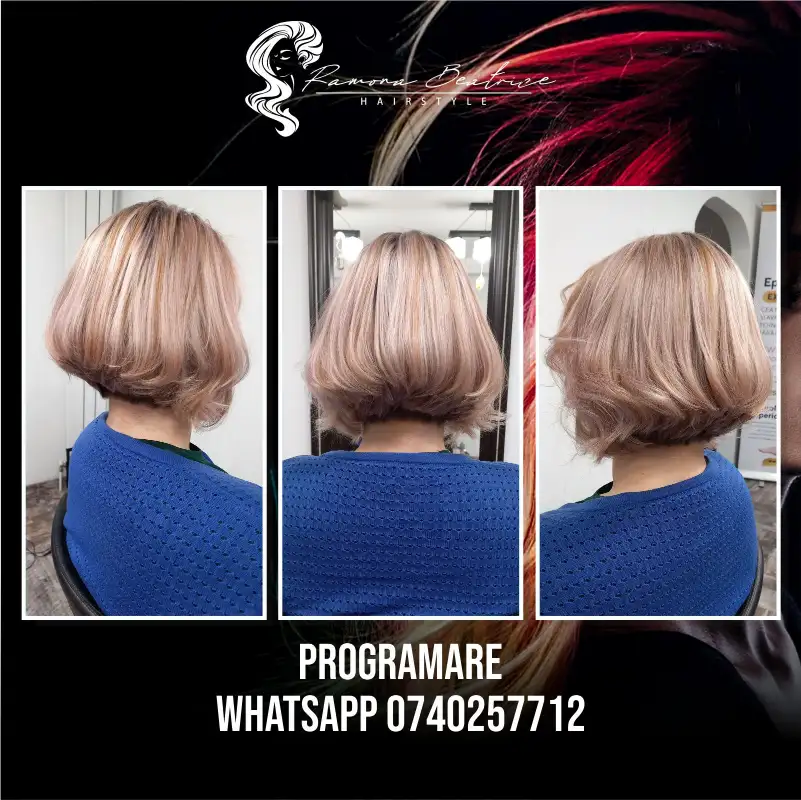 Fă o schimbare. Meriți! _______ Ramona Beatrice Hairstyle Coafuri Moderne și Tunsori Feminine pentru evenimente speciale și viața mondenă efectuate într-o atmosferă plăcută de hairstyle artist cu experiență. Servim cu drag cliente din Bacău și nu numai. E o plăcere să vă ajutăm cu o împrospătare sau o schimbare de look. @ramonahairstylebc Program: Luni - Vineri 10:00 - 18:00 Sambata 10:00 - 16:00 Programari: Click pe link [cel mai popular] http://ramonahairstyle.com/programare/ sau WhatsApp https://wa.me/+40740257712 #ramonahairstyle #saloncoafura #hairstylist #coaforbacau #coafura #coafezabuna #vopsitpar #salondeinfrumusetare #floridona #tuns #vopsit #decolorat #coafat #coc #feonat #mireasa #nunta #newlook #freshlook #tunsoribob #balayage #floaredecolt #select #salonrosu #pentruea #freshlook #refresh #hidratare #faoschimbare #bacauladies #bacaul #bacau #bacaucity