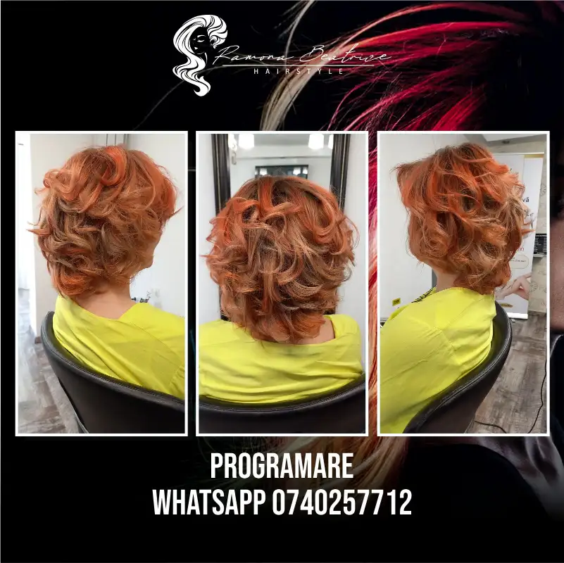 Fă o schimbare. Meriți! _______ Ramona Beatrice Hairstyle Coafuri Moderne și Tunsori Feminine pentru evenimente speciale și viața mondenă efectuate într-o atmosferă plăcută de hairstyle artist cu experiență. Servim cu drag cliente din Bacău și nu numai. E o plăcere să vă ajutăm cu o împrospătare sau o schimbare de look. @ramonahairstylebc Program: Luni - Vineri 10:00 - 18:00 Sambata 10:00 - 16:00 Programari: Click pe link [cel mai popular] http://ramonahairstyle.com/programare/ sau WhatsApp https://wa.me/+40740257712 #ramonahairstyle #saloncoafura #hairstylist #coaforbacau #coafura #coafezabuna #vopsitpar #salondeinfrumusetare #floridona #tuns #vopsit #decolorat #coafat #coc #feonat #mireasa #nunta #newlook #freshlook #tunsoribob #balayage #floaredecolt #select #salonrosu #pentruea #freshlook #refresh #hidratare #faoschimbare #bacauladies #bacaul #bacau #bacaucity